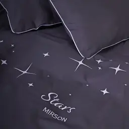 Простирадло MirSon Ranforce Elite 16-5803 Geronimo "Stars" 150х220 см сіре (2200008700133) - мініатюра 4