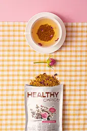 Необсмажений гречаний чай з трояндою Healthy Choice 100 г - мініатюра 2
