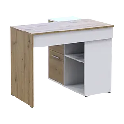 Офісний стіл Doros T8 Білий/Дуб Артізан 100х83х75 (41516060) - мініатюра 3