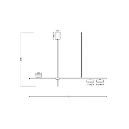 Підвіс SV0057-3 BK+GD 3000К - мініатюра 2