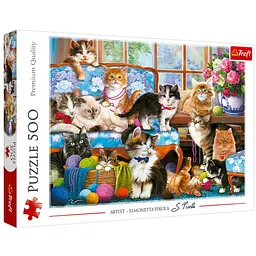Пазл Trefl Сім'я котиків 500 ел. (37425)
