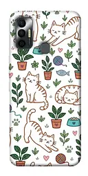 TPU чохол Demsky Cats pattern для TECNO Spark 7