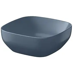 Умивальник на стільницю Cersanit Larga квадратний 38x38 синій матовий K677-064