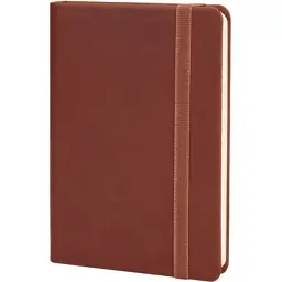 Книга записна Optima Vivella А6, 128 аркушів, лінія, коричнева (O20390-07)