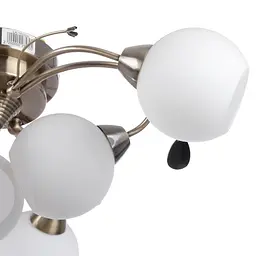 Люстра стельова Brille класична E14 60W BZ (LK-169C/6) - мініатюра 3