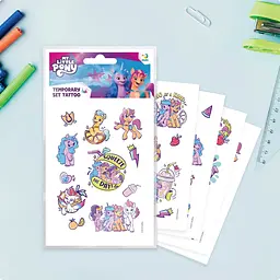 Набір дитячих тимчасових татуювань My Little Pony DoDo Toys 200438, 4 аркуші - мініатюра 2