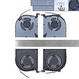 Вентилятори 5V CPU+GPU для Lenovo LOQ 15IRH8 16IRH8, (FQRH DFS5L22H15G86B, FQRG DFS5L22H05G86B) - мініатюра 3