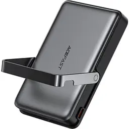 УМБ Acefast Magnetic Wireless 10000mAh 22.5W PD,QC 3.0 USB-C In/Out, QI 15W, with holder M17 Black - мініатюра 2