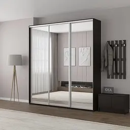 Шафа-купе Idea серія 4 220 x 45 x 240 см Венге темний Дзеркало