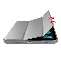 Чохол-книжка BeCover Tri Fold Soft TPU для Apple iPad Mini 7 2024 Gray (712446) - мініатюра 4