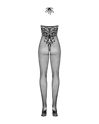 Бодістокінг Obsessive Bodystocking G308 S/M/L, халтер, декор у вигляді татуювання - мініатюра 6