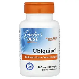 Коензим Q-10 Ubiquinol 200 mg 30 капсул Doctor's Best vit0005712