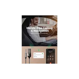 FM модулятор Ugreen Bluetooth 5.0 Aux with mic CM309 UGREEN Black (70601) - мініатюра 7