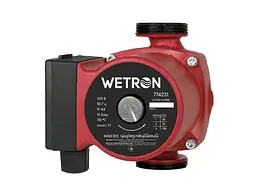 Циркуляційний насос для опалення Wetron 250 Вт Hmax 8 м Qmax 110 л/хв O1 1/2 180 мм + гайки O1 (774241)