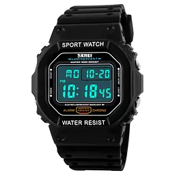Чоловічий наручний годинник 1134BKWT Black-White Skmei acs0030853 - мініатюра 2