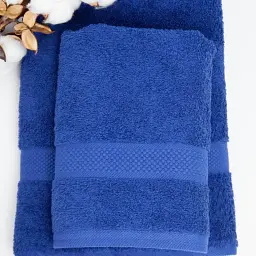Рушник ТЕП Honey Navy 50x90 см бавовна з довгою петлею 470 г/м² синій - мініатюра 2