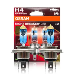 Комплект галогенових ламп Osram 64193NB220-2HB H4 Night Breaker +220% 60/55W 12V P43T (2 шт)
