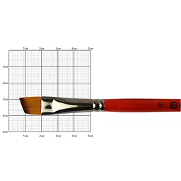 Пензель синтетика кутова Carrot 1097А №10 коротка ручка KOLOS (4823064904109)
