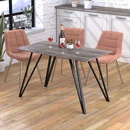 Обідній стіл Ліма 120-65 Прямі кути Loft Design (Дуб Палена)