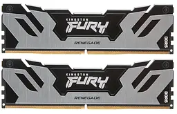 Модуль пам'яті Kingston Fury DDR5 96GB (2x48) 6400MHz Renegade Silver XMP (KF564C32RSK2-96)