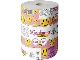Рушник паперовий КОХАВИНКА 1рул Сірий (570 відривів)