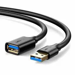 Подовжувач Ugreen US129 USB 3.0 AM/AF штекер - роз'єм 1 м, чорний (10368)