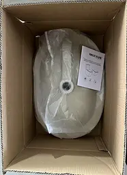 Умивальник врізний на стільницю Mixxus Premium Ellipse-1601 600x400x190 мм з переливом MP6569, Білий - мініатюра 2