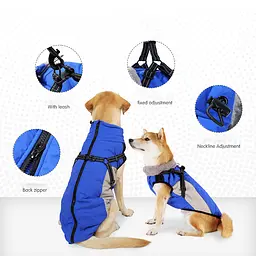 Водонепроникна куртка для собак Wan Talk Designer Winter Orange Dog Jacket, L - мініатюра 3