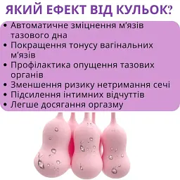 Набір вагінальних кульок I’MCUM Kegel Evolution 5 шт Рожевий (IM-KGE002) - мініатюра 5