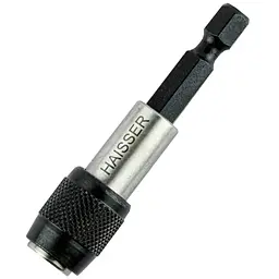 Тримач для біт Haisser магнітний швидкозмінний 1/4" х 60 мм 2712810 (116992)
