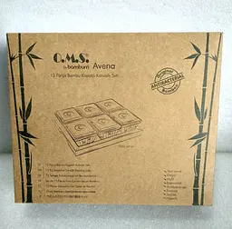 Набір сервіровочний для сніданку 6 ємностей + піднос O.M.S. Collection 9106-W Avena - мініатюра 7