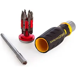 Викрутка реверсивна Stanley FatMax Multibit з тріщаткою насадки 12 шт. (FMHT0-62690) - мініатюра 3