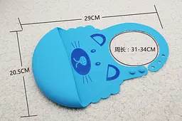 Силіконовий слинявчик з кишенею Kiddy Блакитний Котик 02677 - мініатюра 5