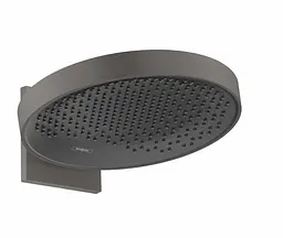 Верхній душ Hansgrohe Rainfinity 360 1jet з настінним з'єднувачем brushed black chrome 26230340