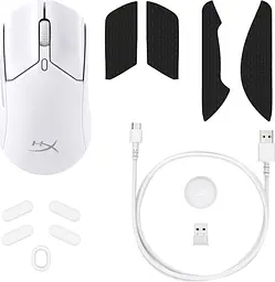 Миша HyperX Pulsefire Haste 2 Wireless White (6N0A9AA) [86119] - мініатюра 8