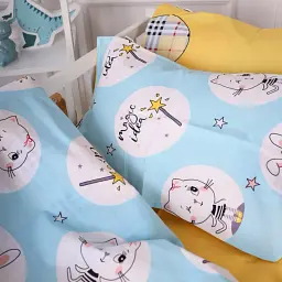 Комплект постільної білизни MirSon Бязь Kids Time 20-0044 Cats and bunnies 143x210 см (2200009641008) - мініатюра 5