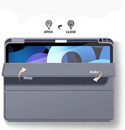 Чохол-книжка BeCover Tri Fold Soft TPU з кріпленням Apple Pencil для Apple iPad Air 4/5 2020/2022 10.9" Purple (708455) - мініатюра 4