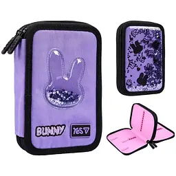 Пенал жорсткий Yes подвійний HP-01 Shiny Bunny