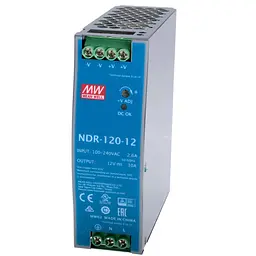 Блок живлення NDR-120-12 Mean Well на DIN-рейку (43-00506) - мініатюра 1