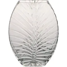 Ваза для квітів Viva Leaf скляна 25 см прозора (A060206)