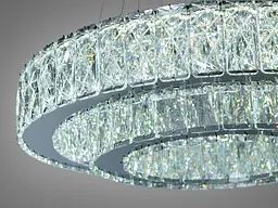 Підвісна люстра LED Diasha 575/500+320HR хром 82 Вт 4510 Лм - мініатюра 7