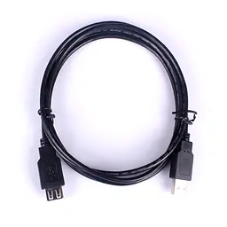 Кабель USB AM-AF (продовжувач), 2.0 м чорний - мініатюра 2