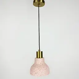 Підвіс Terrazzo Toco із рожевим бетонним плафоном в стилі Ар-деко Line.F MJ 167/1 RED - мініатюра 4
