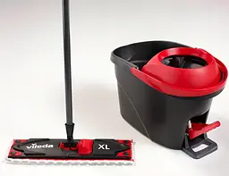 Набір для прибирання Vileda Ultramax XL Turbo – плоска швабра, телескопічна ручка, система зливу у відрі 163427 - мініатюра 3