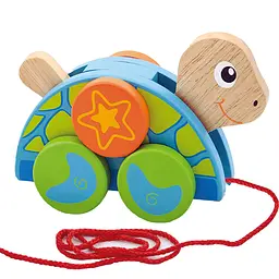 Дерев'яна каталка Viga Toys Черепаха (50080) - мініатюра 2