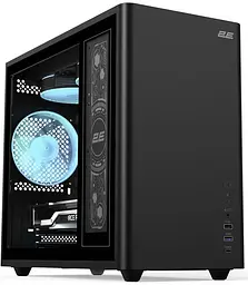 Корпус Credo Plus V350BG без БЖ 1xUSB3.0 1х USB 2.0 1xUSB Type-C 3x120мм ARGB VGA 350мм LCS 2E teh0018898