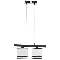 Люстра підвісна Brille з абажуром E14 60W BK (BKL-621S/2)