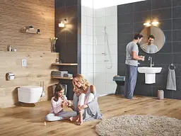 Напівп'єдестал для раковини Euro Ceramic Grohe 39201000, Білий - мініатюра 4