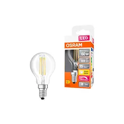 Лампочка Osram LED CL P60 DIM 6,5W/827 230V FIL E14 10x1 (4058075447875) - мініатюра 3