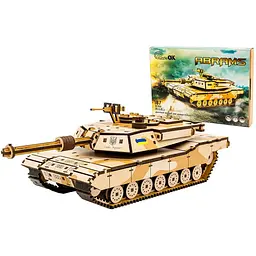 Дерев'яний 3D конструктор Абрамс PuzzleOk Puz-26917 187 деталей 